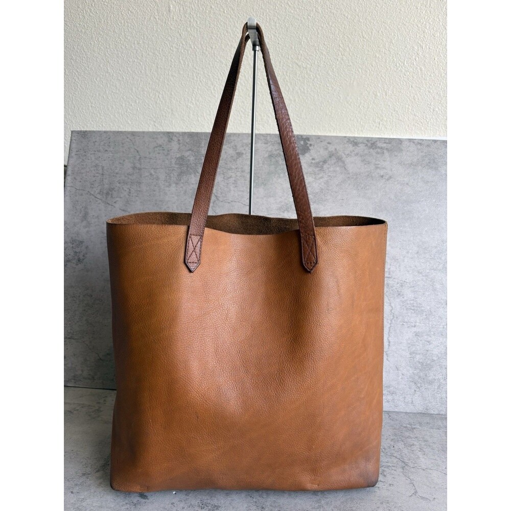 Madewell The Transport Tote Big Leather English Saddle Brown Shoulder Bag *Read